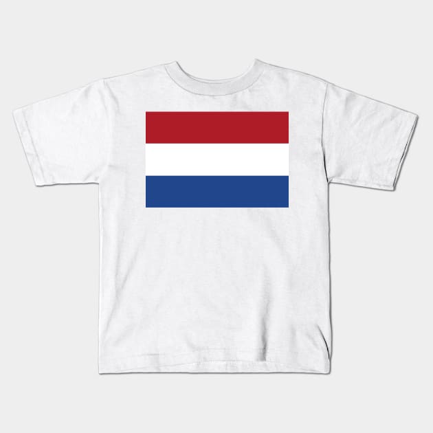 Flag of The Netherlands Kids T-Shirt by Bravuramedia